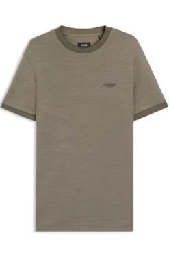 BOSS x ASTON MARTIN T-shirt in wool-cotton jacquard
