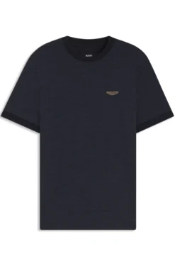 BOSS x ASTON MARTIN T-shirt in wool-cotton jacquard
