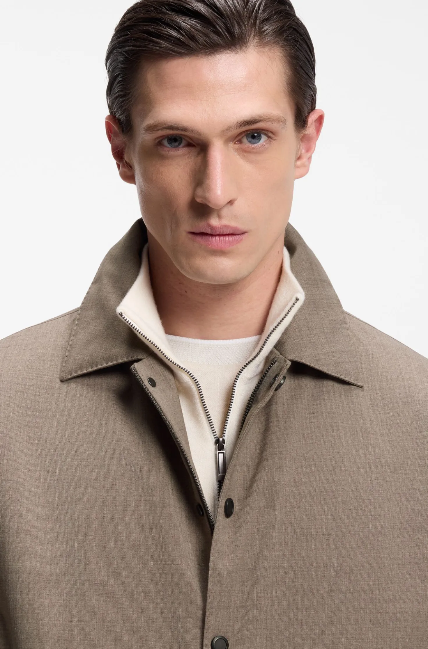 BOSS x ASTON MARTIN wool-blend jacket