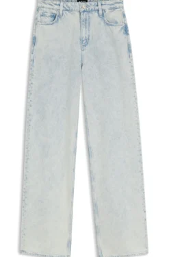 Boyfriend-fit jeans in super-soft light-blue denim