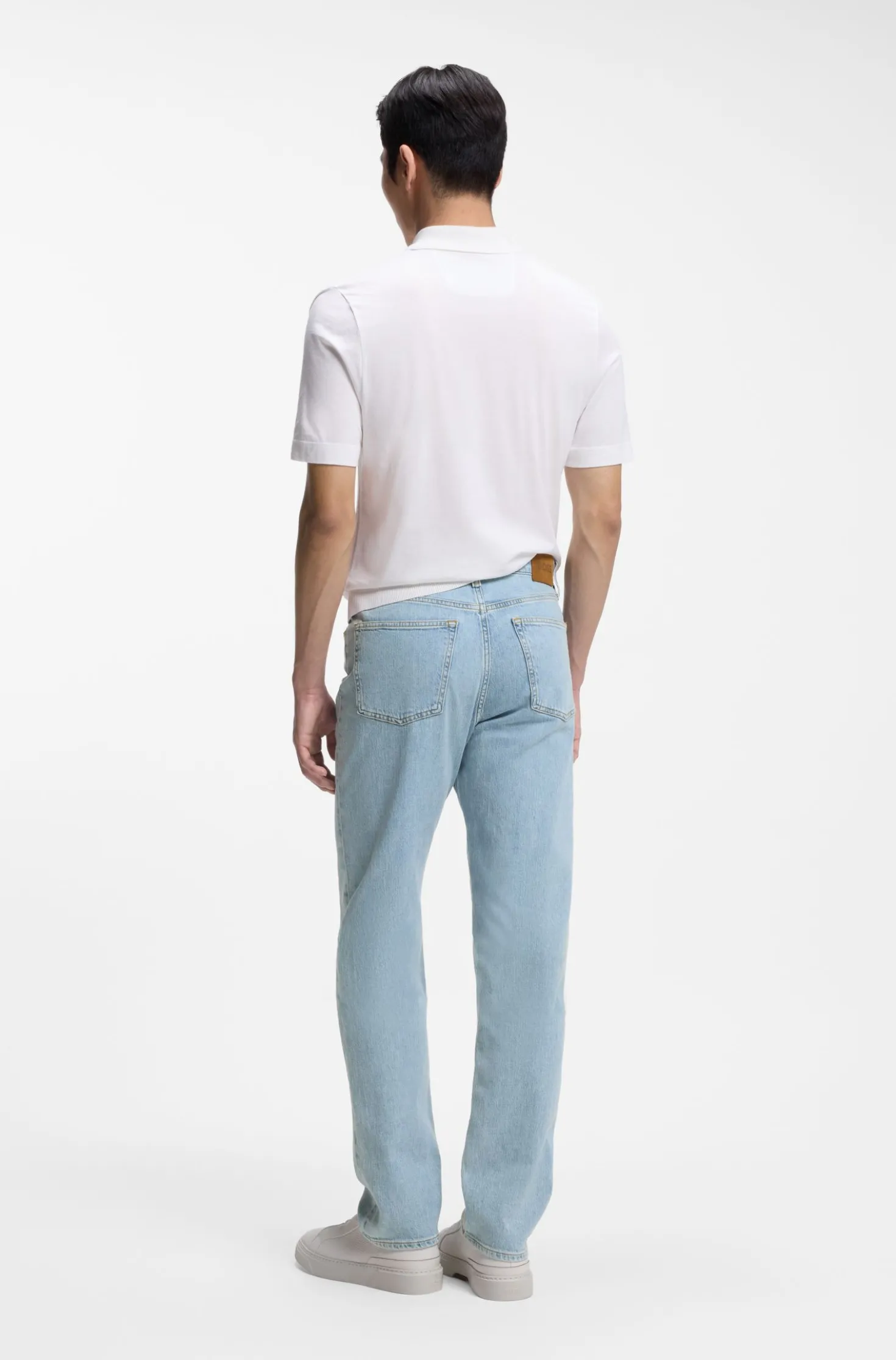Bright-blue jeans in comfort-stretch denim