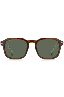 Brown-acetate sunglasses with gradient effect
