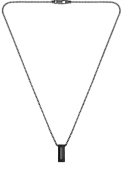 Brushed and polished necklace