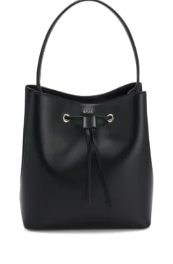 Bucket bag in faux leather
