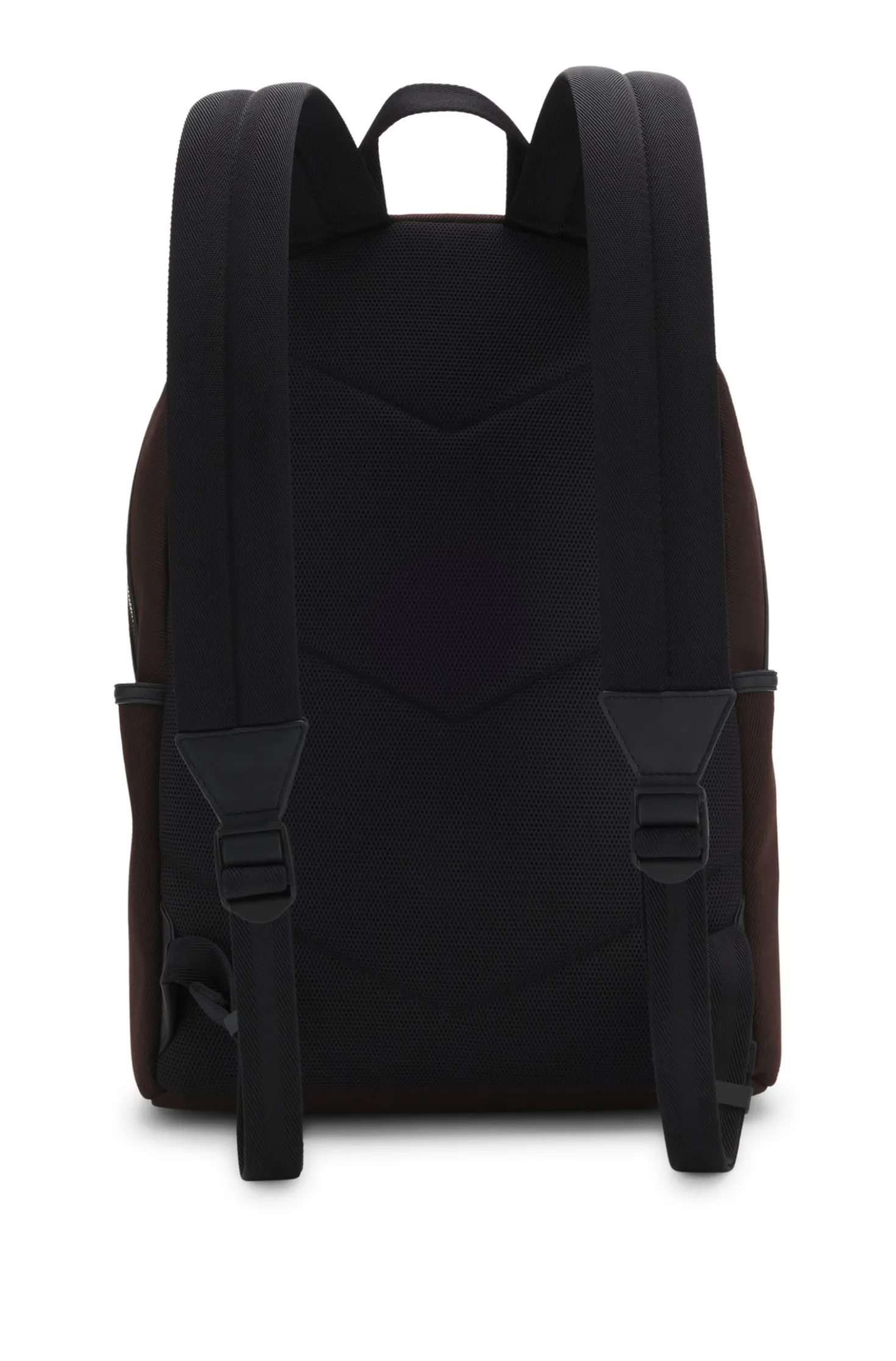 Canvas backpack with logo lettering