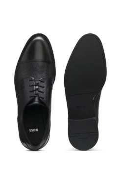 Cap-toe Derby shoes in leather