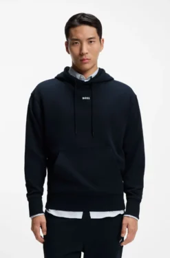 Casual cotton tracksuit set with a minimalist logo