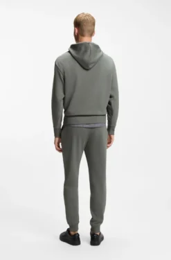 Casual cotton tracksuit set with a minimalist logo