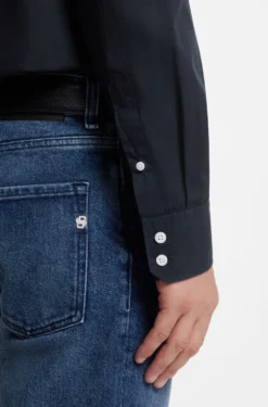 Casual-fit heritage shirt in cotton poplin