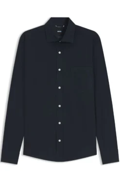 Casual-fit heritage shirt in cotton poplin