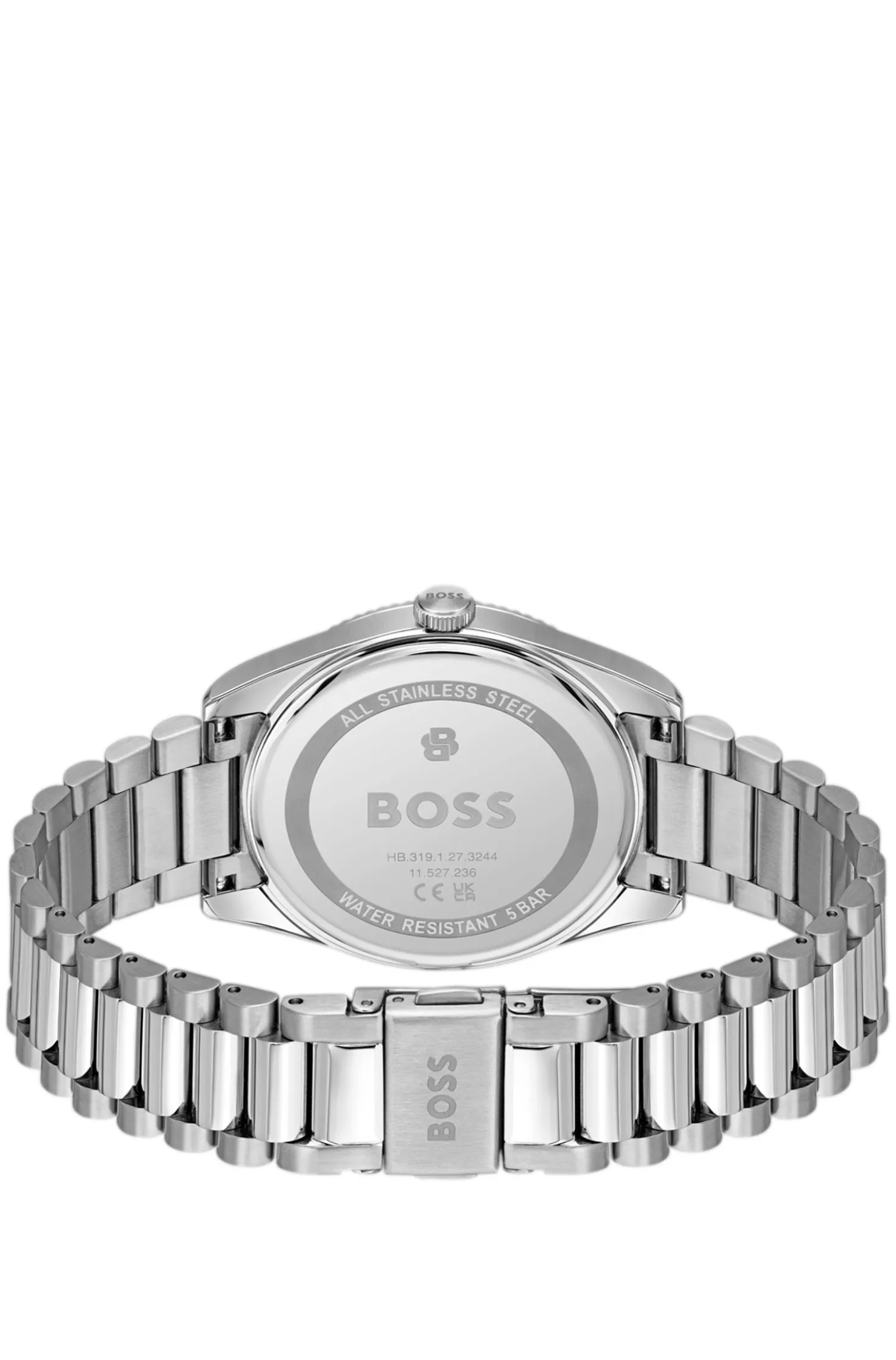 Cheswick stainless-steel watch with fluted bezel