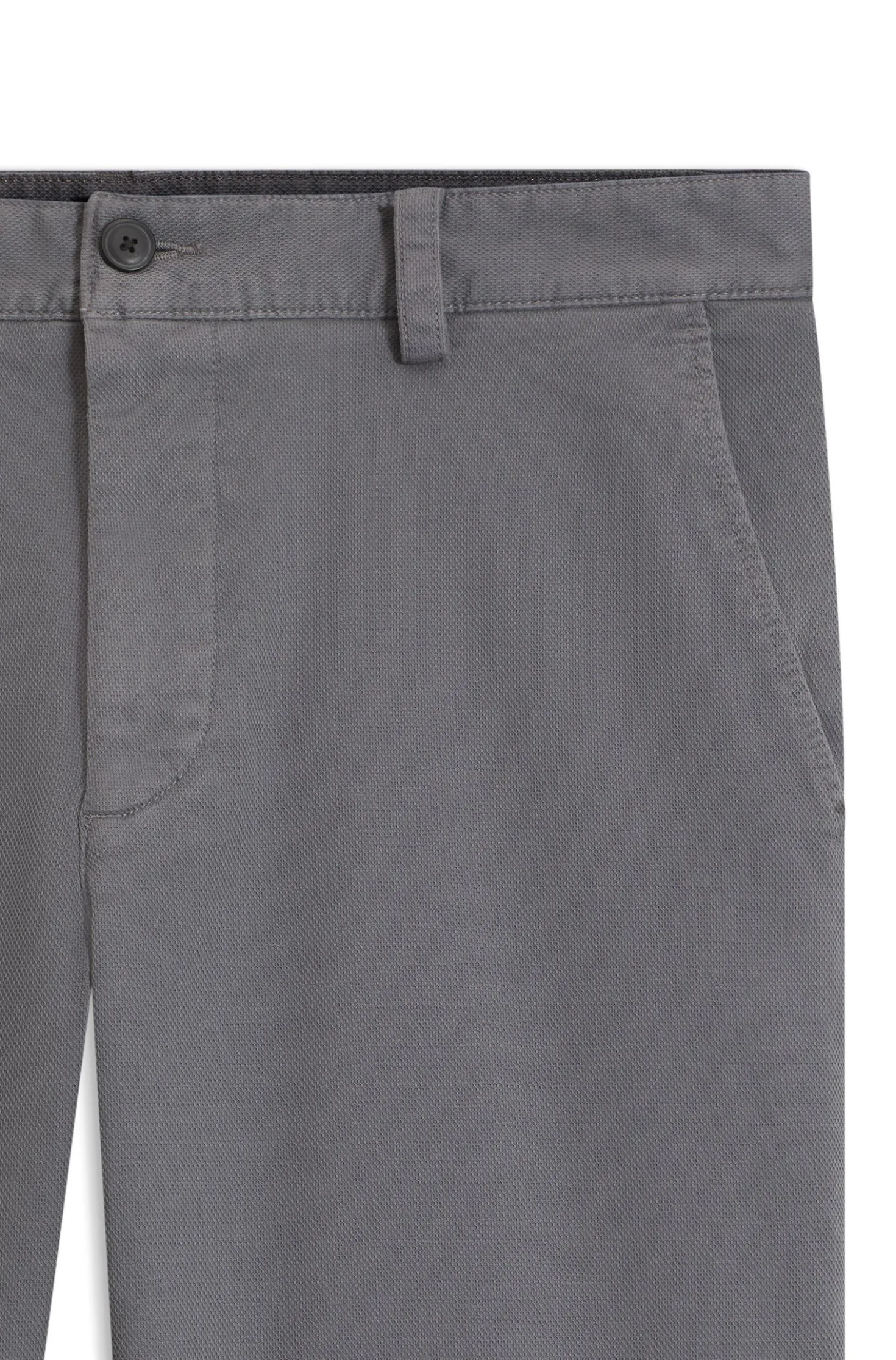 Chinos in structured stretch cotton