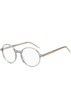 Clear-acetate optical frames with striped metal core wire
