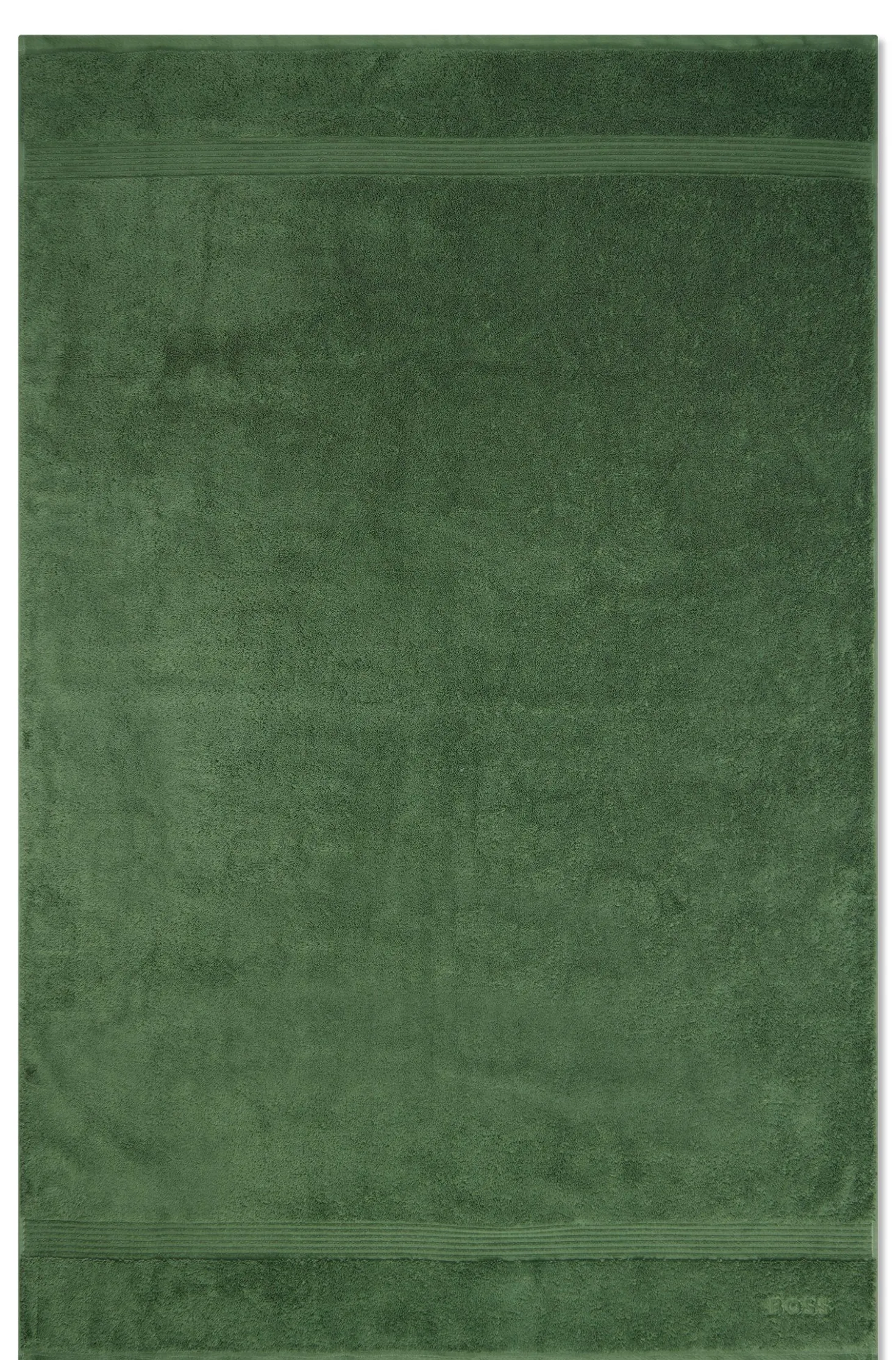 Cotton bath sheet with embroidered logo