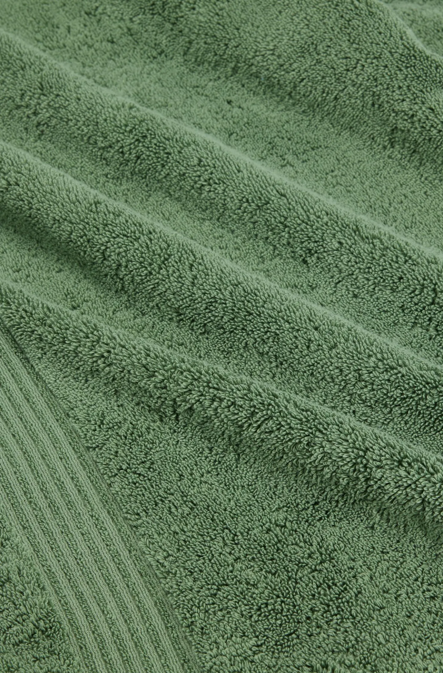 Cotton bath sheet with embroidered logo