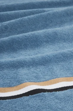 Cotton bath sheet with signature stripe