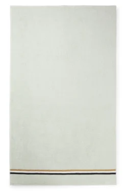 Cotton bath sheet with signature stripe