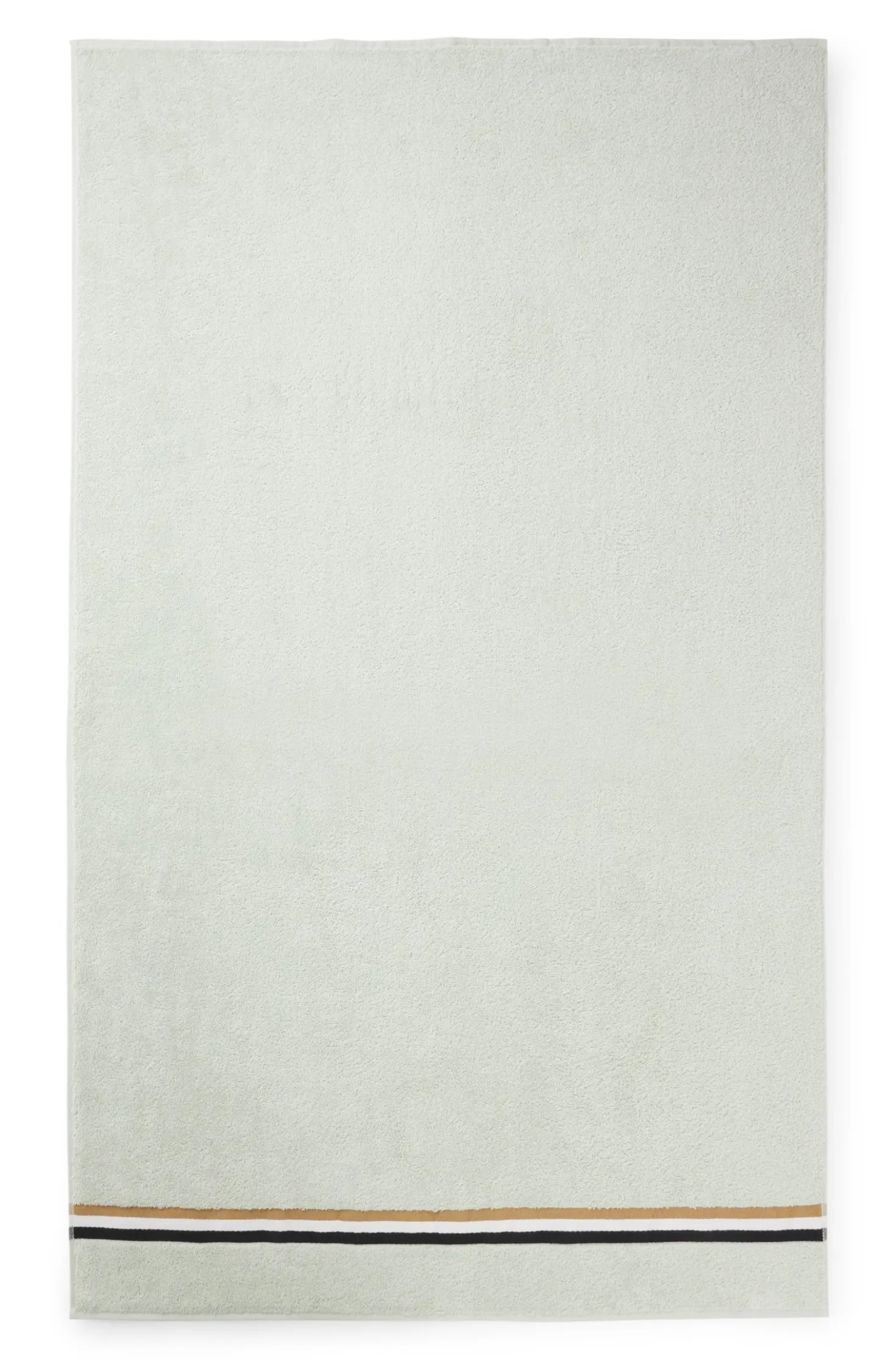Cotton bath sheet with signature stripe