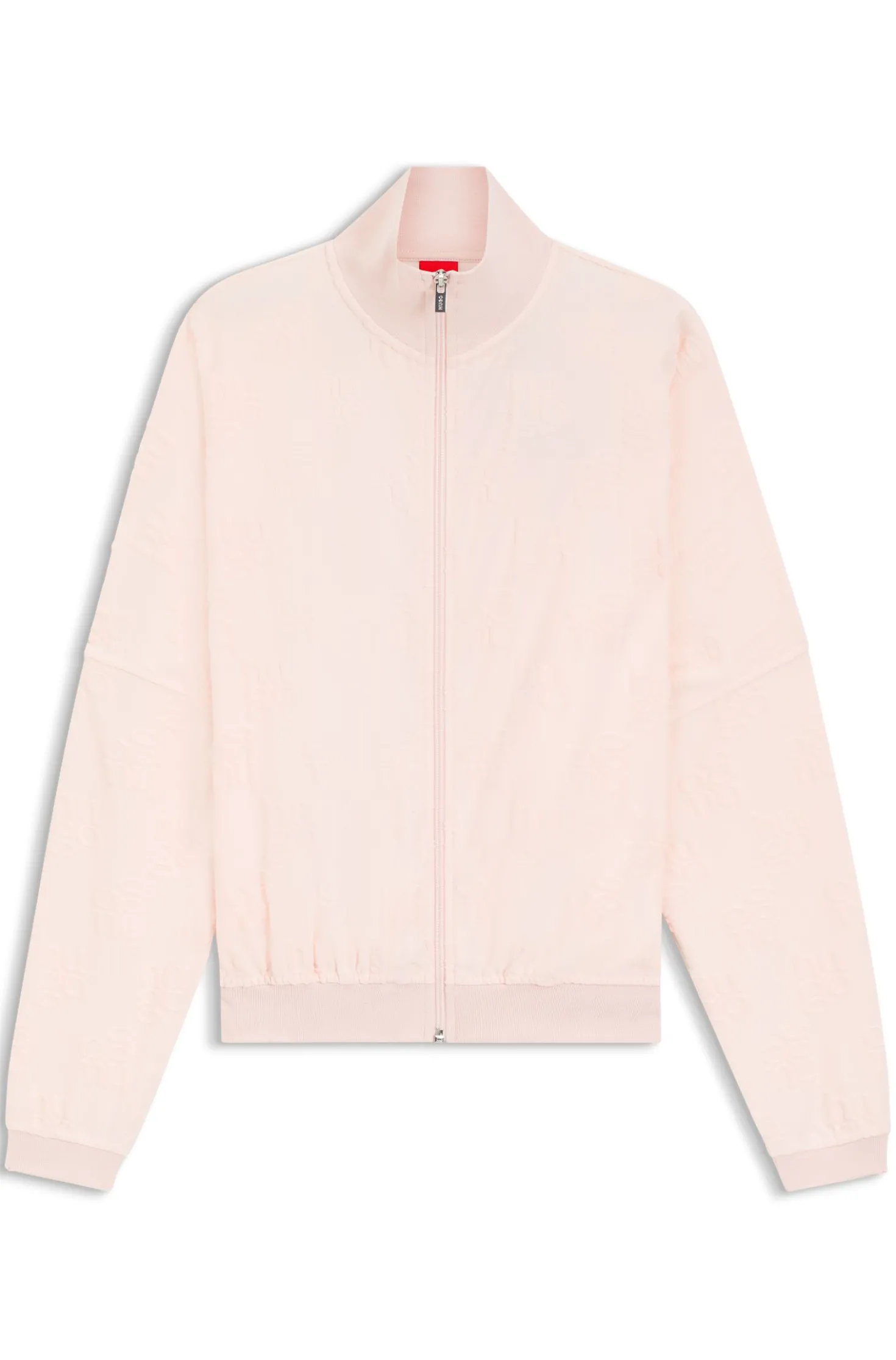 Cotton-blend jacket with all-over logo pattern