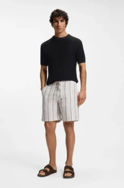 Cotton-blend knit T-shirt