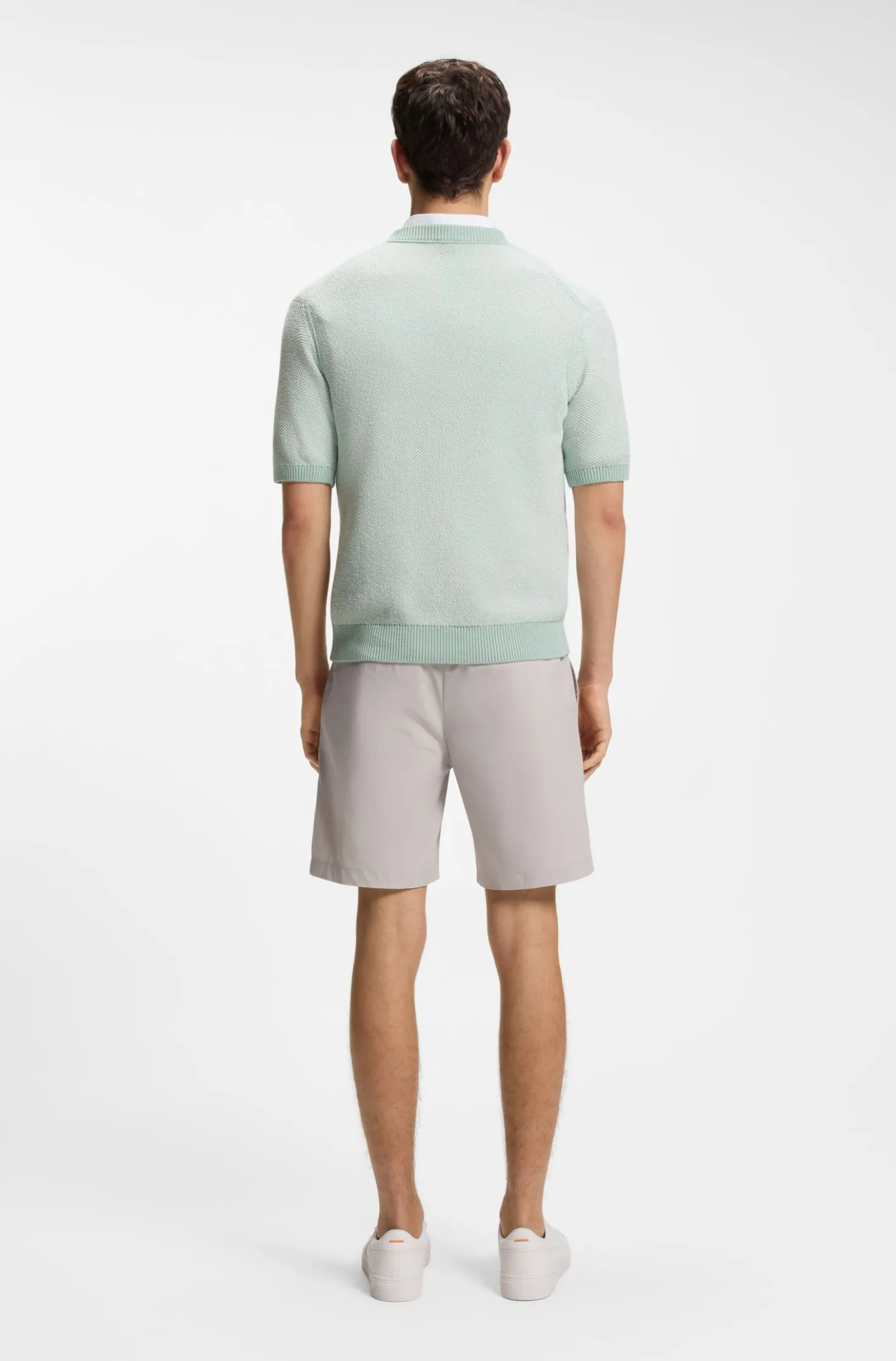 Cotton-blend knit T-shirt