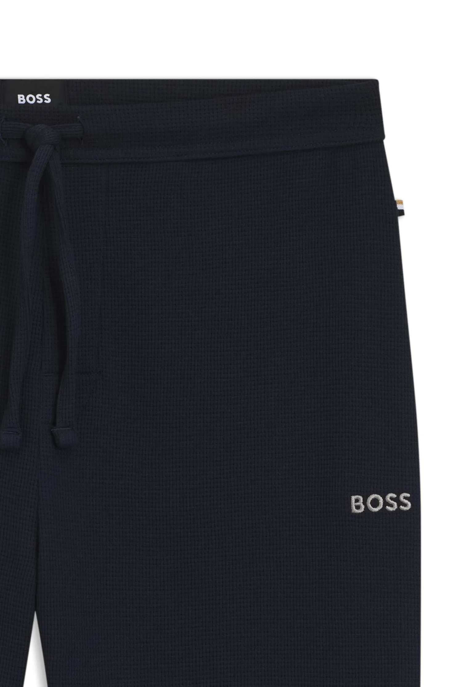 Cotton-blend pyjama bottoms with embroidered logo