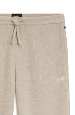 Cotton-blend pyjama bottoms with embroidered logo