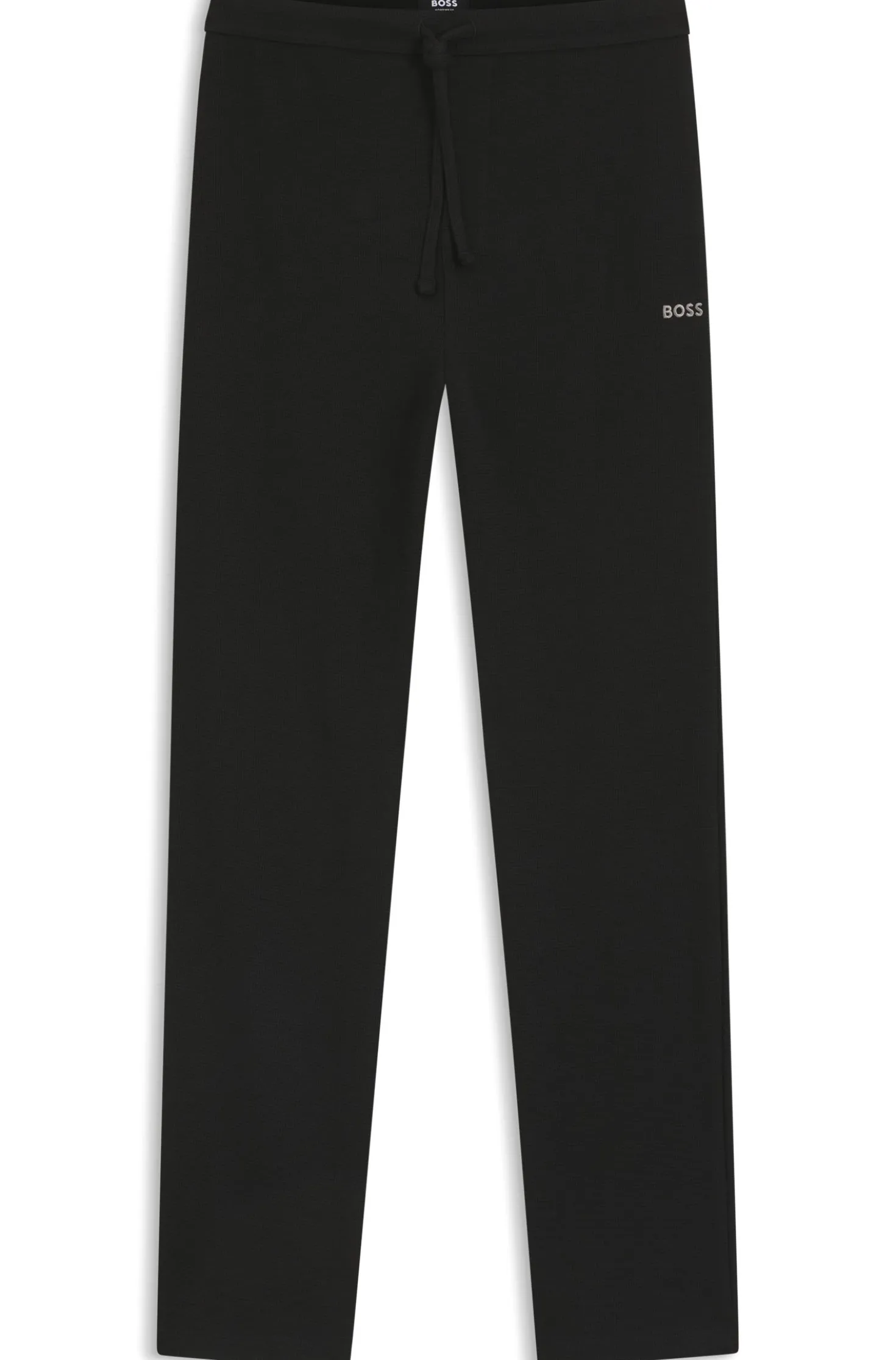 Cotton-blend pyjama bottoms with embroidered logo