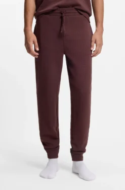 Cotton-blend pyjama bottoms with embroidered logo