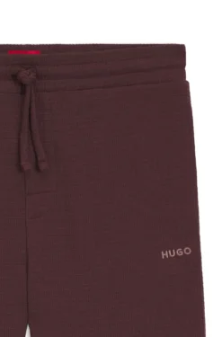 Cotton-blend pyjama bottoms with embroidered logo