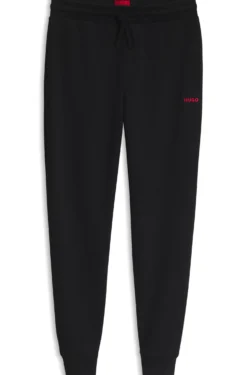 Cotton-blend pyjama bottoms with embroidered logo