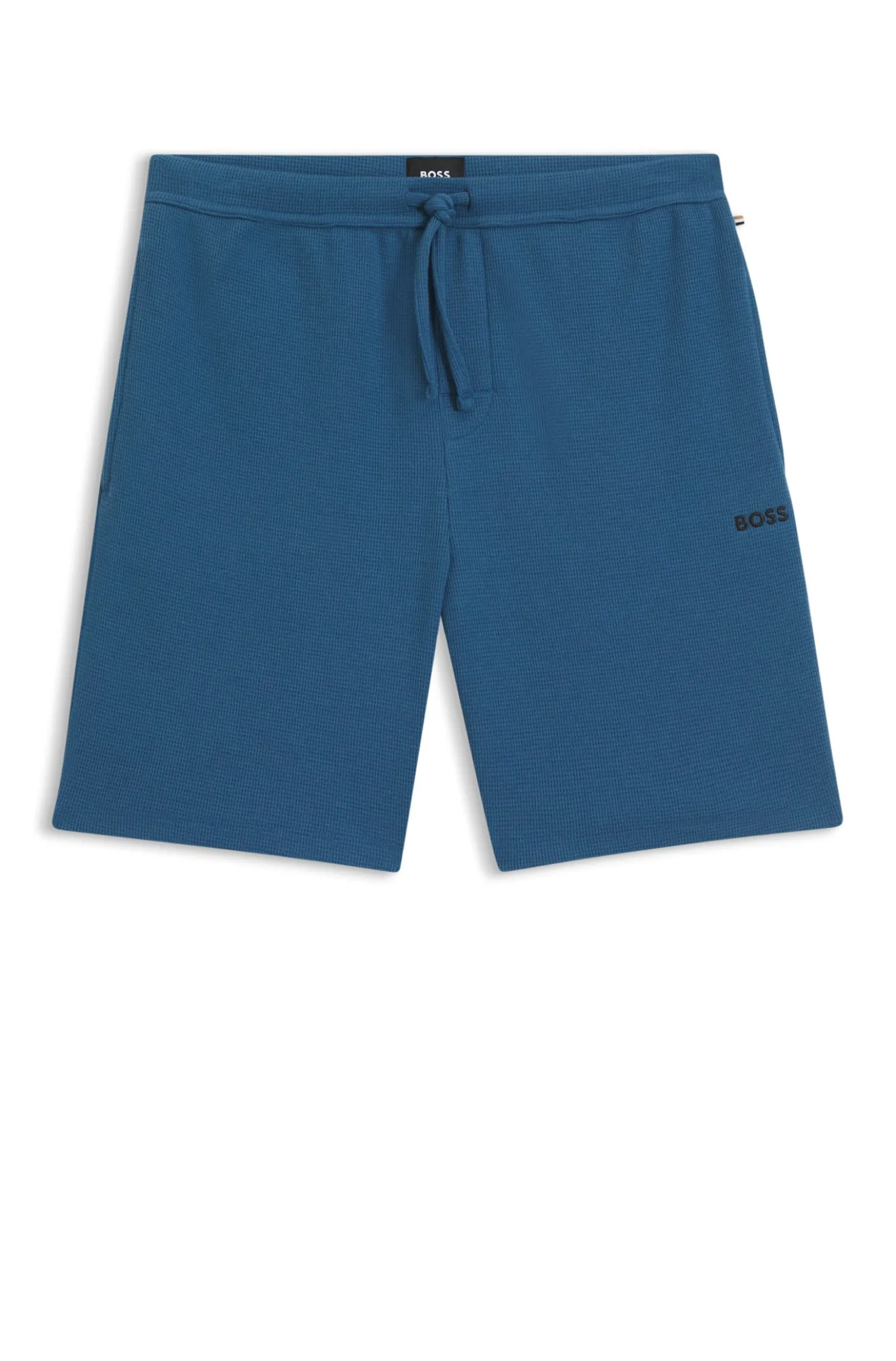 Cotton-blend pyjama shorts with embroidered logo