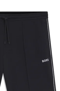 Cotton-blend shorts with piped trims