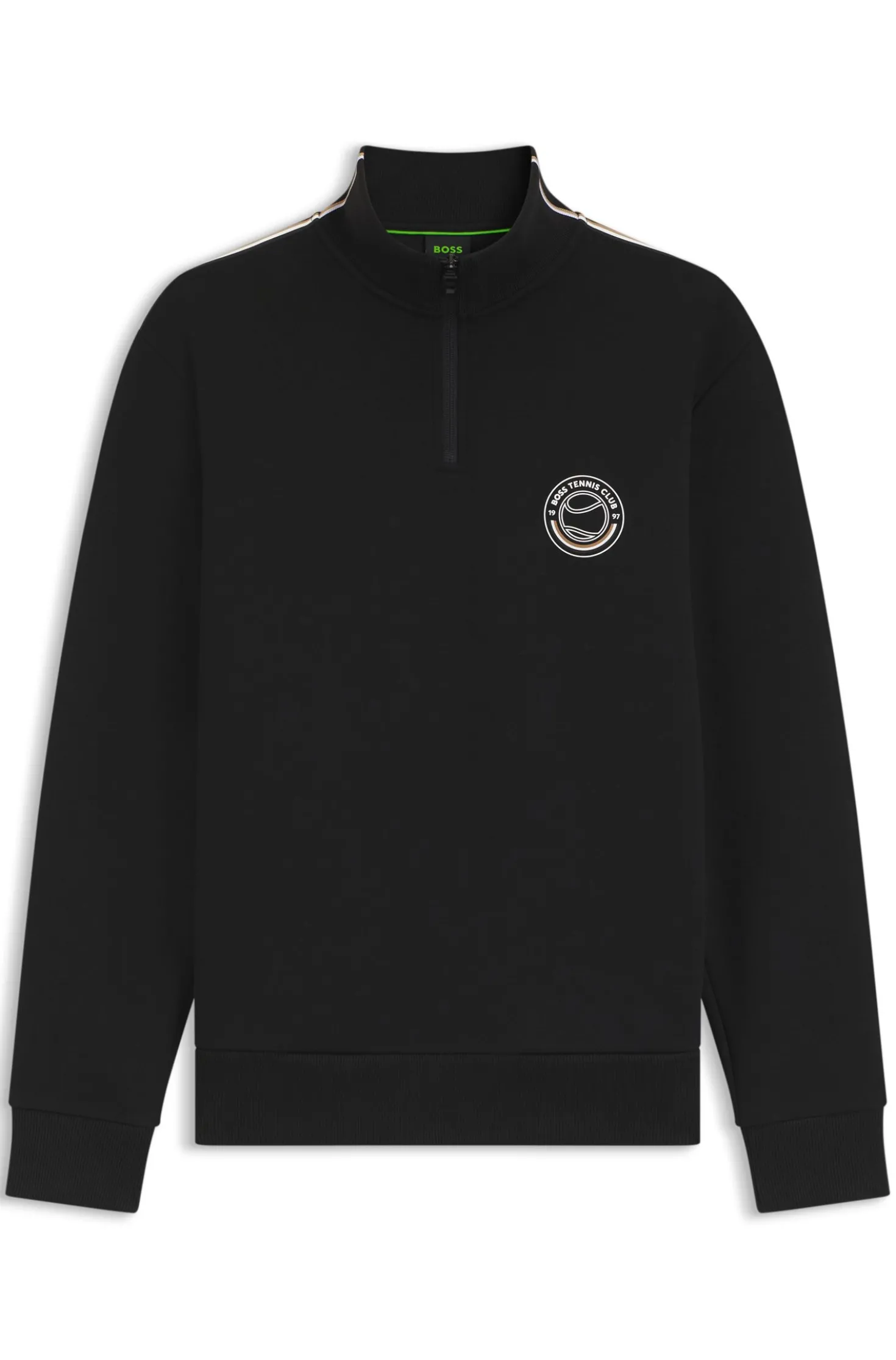 Cotton-blend sweatshirt with tennis artwork