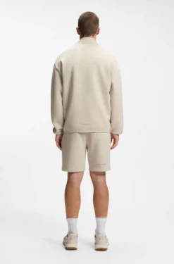 Cotton-blend sweatshirt with reflective graphic