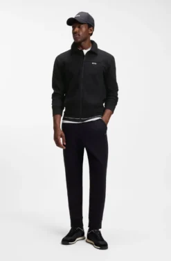 Cotton-blend sweatshirt with embroidered logo