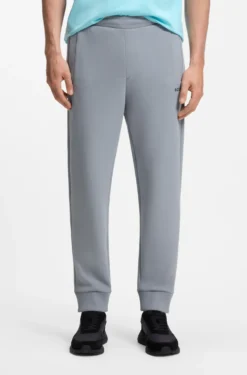 Cotton-blend tracksuit bottoms with embroidered logo