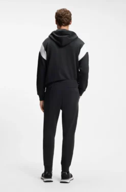 Cotton-blend tracksuit bottoms with embroidered logo
