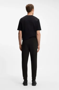 Cotton-blend tracksuit bottoms with piping details