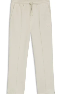 Cotton-blend tracksuit bottoms with tennis-themed logo