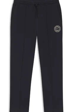 Cotton-blend tracksuit bottoms with tennis-themed logo
