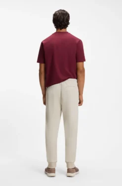 Cotton-blend tracksuit bottoms with embroidered logo