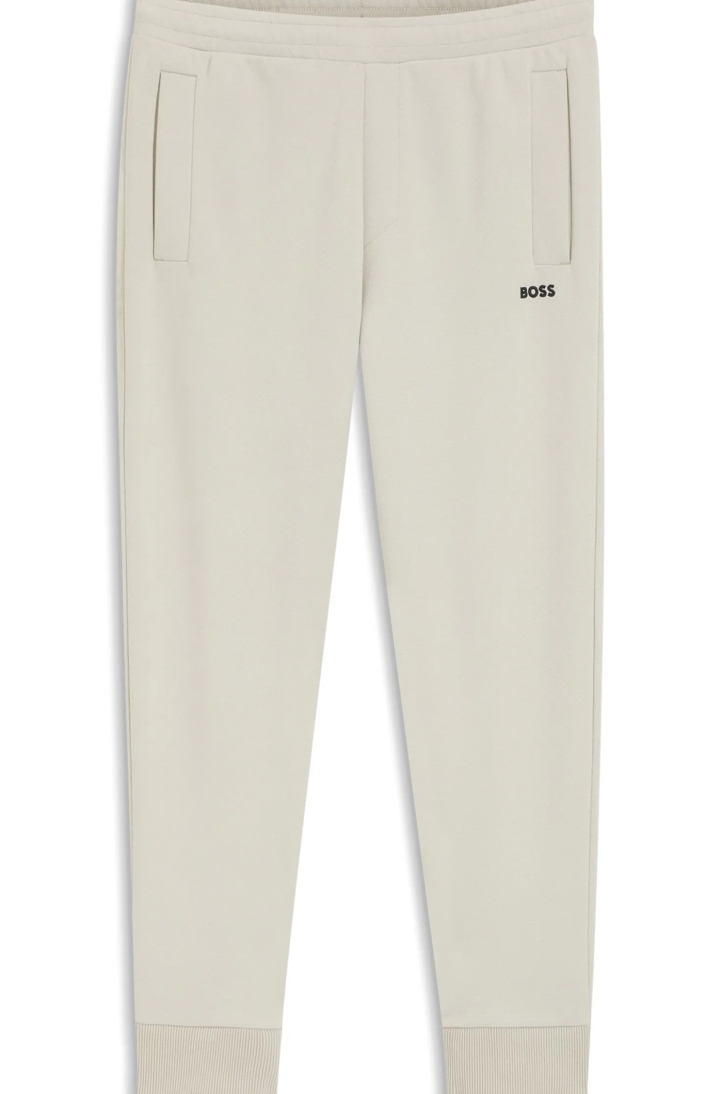 Cotton-blend tracksuit bottoms with embroidered logo