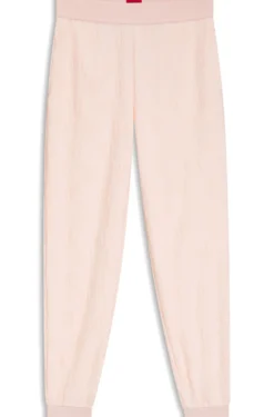 Cotton-blend tracksuit bottoms with all-over logo pattern