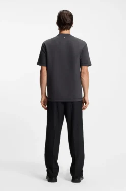 Cotton-blend T-shirt with stacked logo