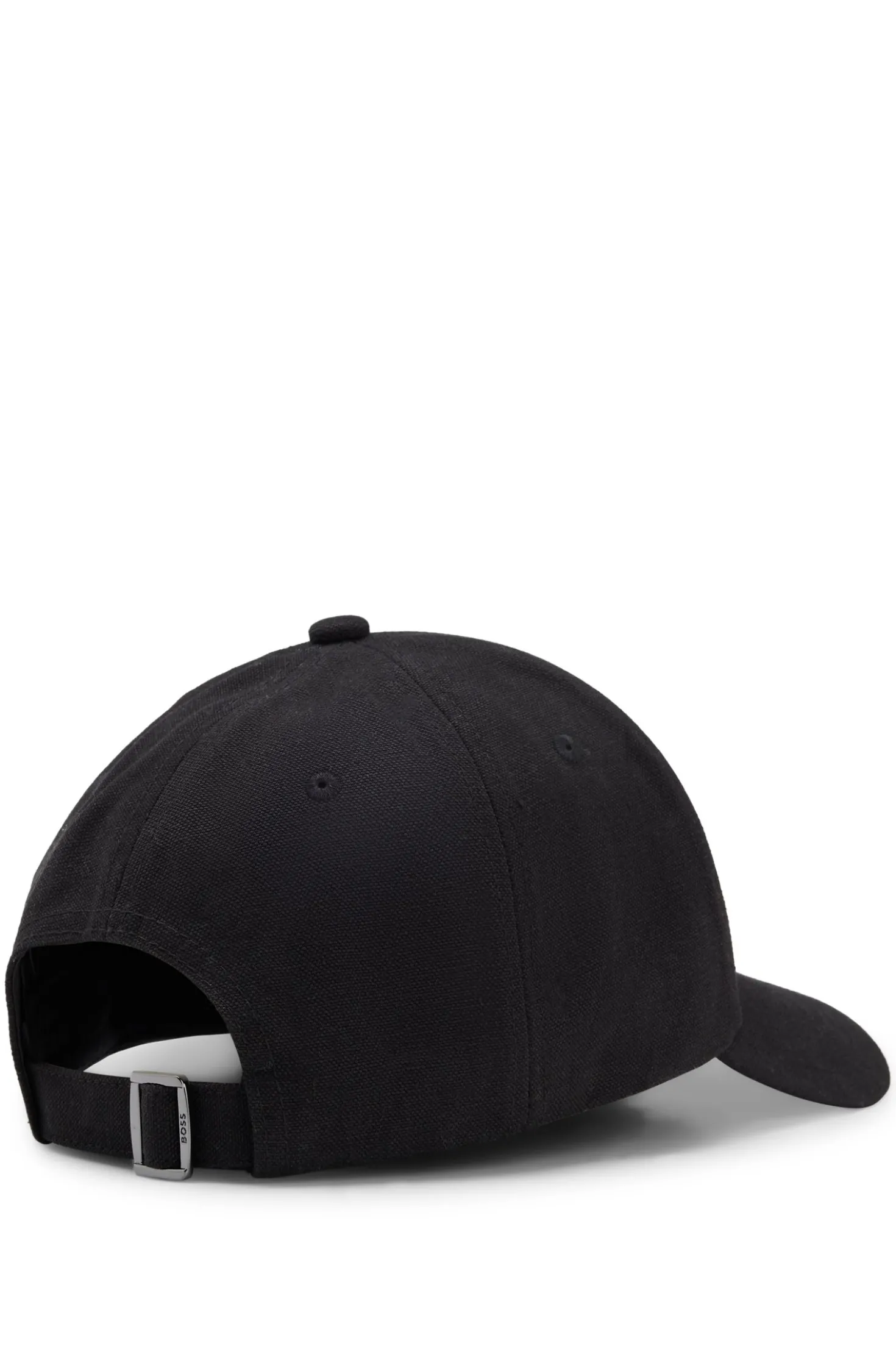 Cotton-canvas cap with Double B monogram badge