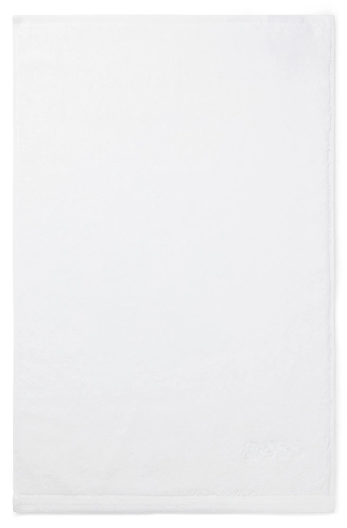 Cotton guest towel with contrast embroidered logo