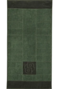 Cotton hand towel with carved Double B monogram