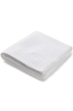 Cotton hand towel with contrast embroidered logo