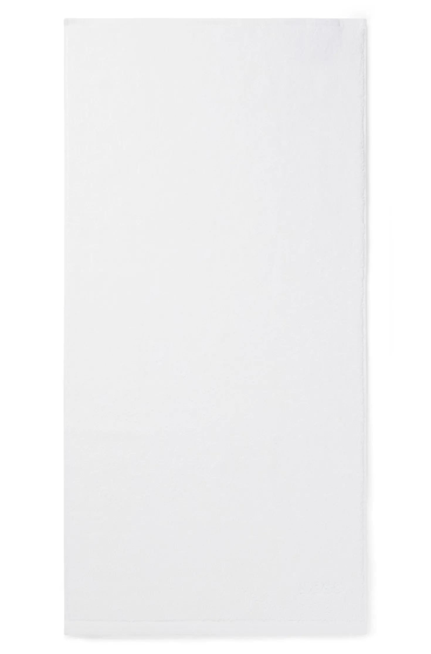Cotton hand towel with contrast embroidered logo
